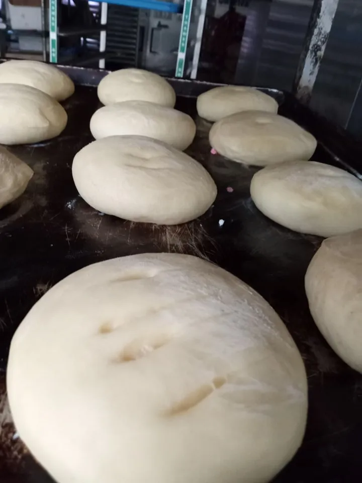 Conchas in the oven